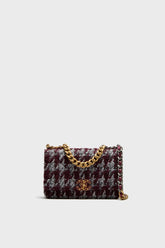 CHANEL Quilted Tweed Wallet On Chain
